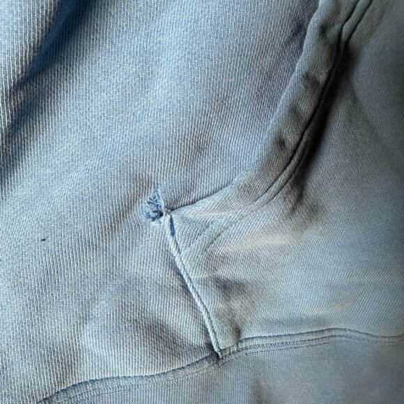 Nike Track & Field 1-77 Hoodie Vintage Distressed Blue with Orange Sz Large - Picture 13 of 14